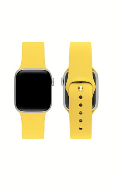Apple Watch Uyumlu Seri: 1/2/3/4/5/6/se/7/8/9/10/11 Silikon Kordon A++