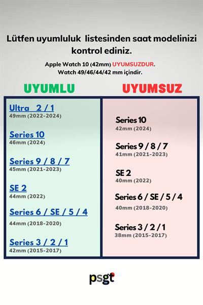Apple Watch Uyumlu Seri 1/2/3/4/5/6/se/7/8/9 Ultra/ultra2 42/44/45/49mm S10-11(46MM) Kordon Trail 42