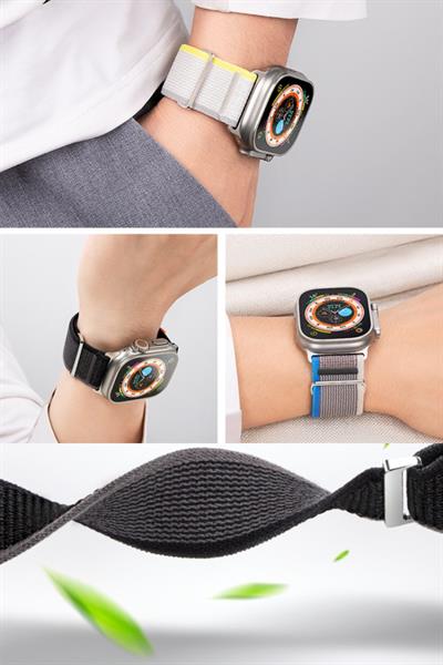 Apple Watch Uyumlu Seri 1/2/3/4/5/6/se/7/8/9 Ultra/ultra2 42/44/45/49mm S10-11(46MM) Kordon Trail 42