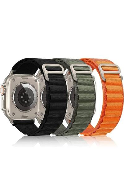 Apple Watch Uyumlu Seri 1/2/3/4/5/6/se/7/8/9 Ultra/ultra2 42-44-45-49mm - S10(46MM) Kordon Alpin