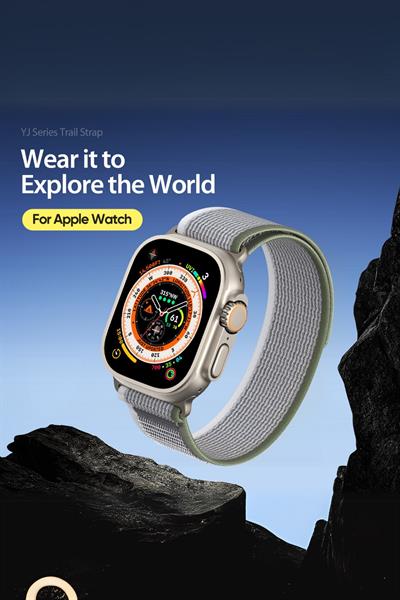Apple Watch Uyumlu Seri 1/2/3/4/5/6/se/7/8/9 Ultra/ultra2 42/44/45/49mm - S10(46MM) Kordon Trail 42