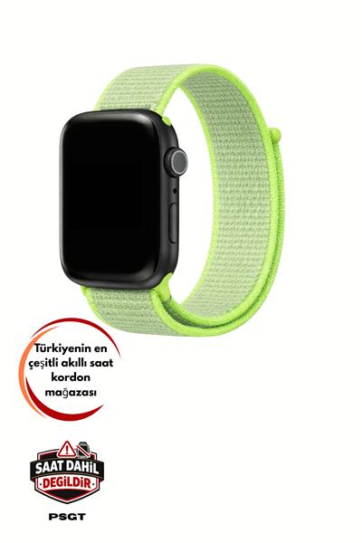 Apple Watch Uyumlu Seri: 3/4/5/6/7/8/9/se/10/11 Kordon Hasır Örgü