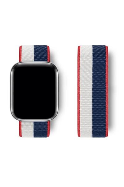 Apple Watch Uyumlu Seri: 3/4/5/6/7/8/9/se/10/11 Kordon Hasır Örgü