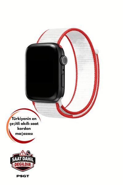 Apple Watch Uyumlu Seri: 3/4/5/6/7/8/9/se/10/11 Kordon Hasır Örgü