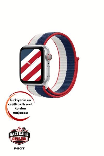Apple Watch Uyumlu Seri: 3/4/5/6/7/8/9/se/10/11 Kordon Hasır Örgü