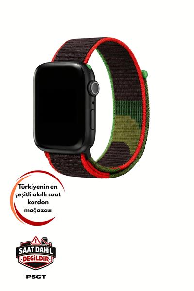 Apple Watch Uyumlu Seri: 3/4/5/6/7/8/9/se/10/11 Kordon Hasır Örgü