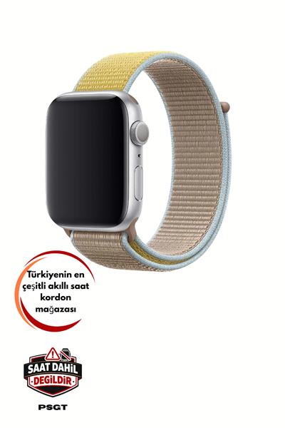 Apple Watch Uyumlu Seri: 3/4/5/6/7/8/9/se/10/11 Kordon Hasır Örgü