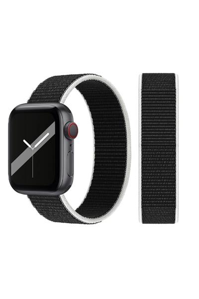Apple Watch Uyumlu Seri: 3/4/5/6/7/8/9/se/10/11 Kordon Hasır Örgü