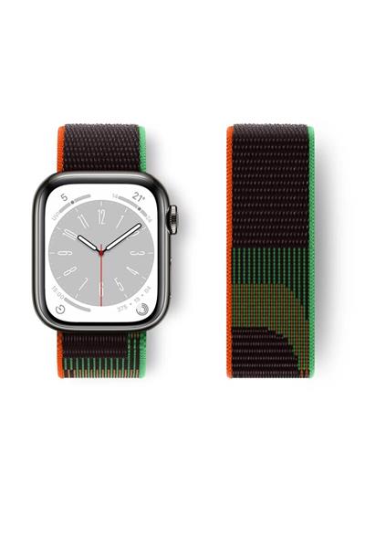Apple Watch Uyumlu Seri: 3/4/5/6/7/8/9/se/10/11 Kordon Hasır Örgü