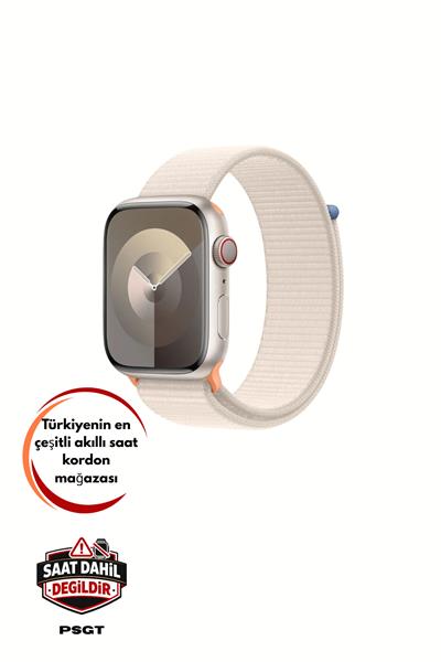 Apple Watch Uyumlu Seri: 3/4/5/6/7/8/9/se/10/11 Kordon Hasır Örgü