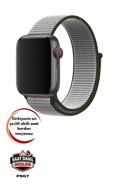 Apple Watch Uyumlu Seri: 3/4/5/6/7/8/9/se/10/11 Kordon Hasır Örgü