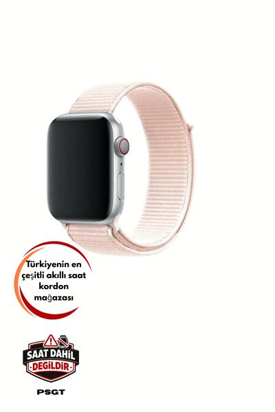 Apple Watch Uyumlu Seri: 3/4/5/6/7/8/9/se/10/11 Kordon Hasır Örgü