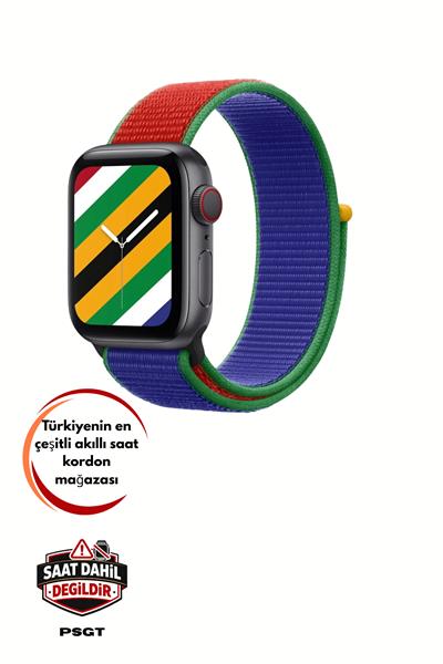 Apple Watch Uyumlu Seri: 3/4/5/6/7/8/9/se/10/11 Kordon Hasır Örgü