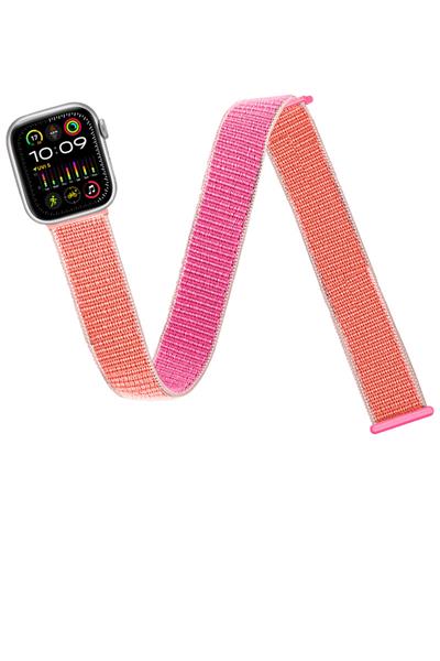 Apple Watch Uyumlu Seri: 3/4/5/6/7/8/9/se/10/11 Kordon Hasır Örgü