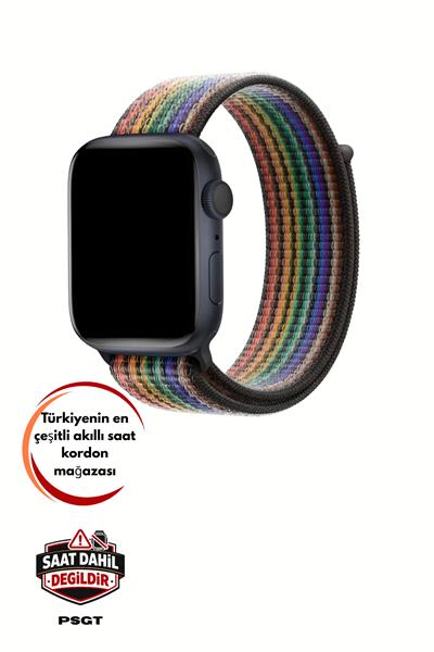 Apple Watch Uyumlu Seri: 3/4/5/6/7/8/9/se/10/11 Kordon Hasır Örgü