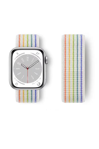 Apple Watch Uyumlu Seri: 3/4/5/6/7/8/9/se/10/11 Kordon Hasır Örgü