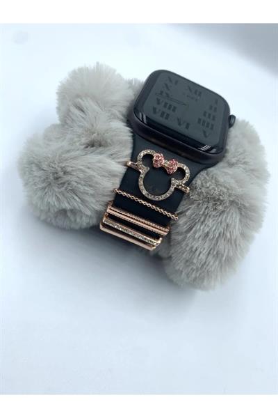 Apple Watch-xiaomi Active5/active3 Silikon Kordanları Uyumlu Saat Kordon Charm Kayış Aksesuarı