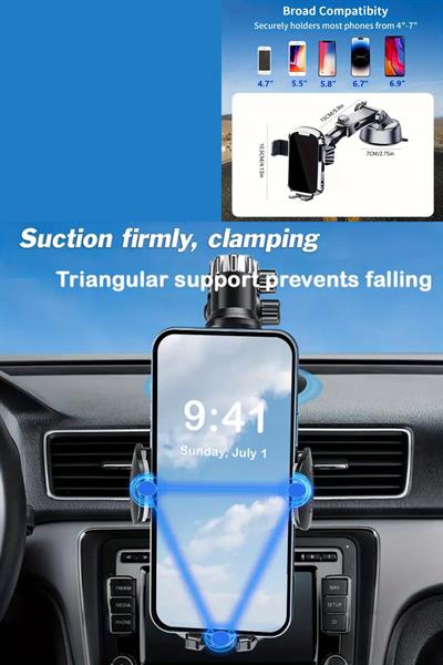 Araç Içi Otomatik Telefon Tutucu Cam Ve Torpido Için Yüksek Kalite Ücret Garantili+ numaratur