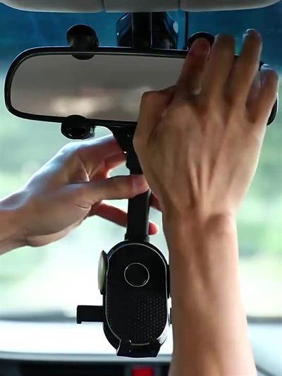 Araç Içi Telefon Tutucu 360 Derece Dönebilen Yatay Dikey Kullanım Dikiz Aynası Uyumlu Yüksek Kalite