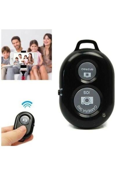 Bluetooth Kumanda Tüm Telefonlara Uyumlu Video Selfie Ve Fotoğraf Çekme Kolaylığı Siyah Renk