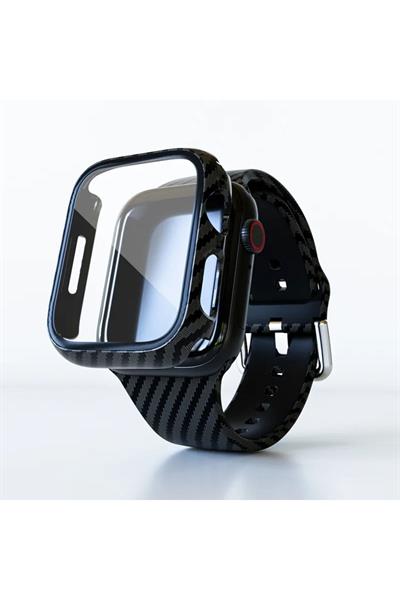 carbon fiber kasa koruyucu apple watch yumlu 44mm