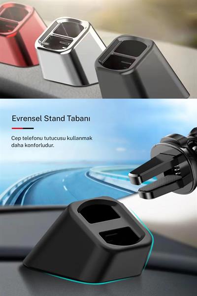 Evrensel araç telefon tutucu aksesuarı hava firar klip manyetik tabanı Dashboard CepTelefonu standı