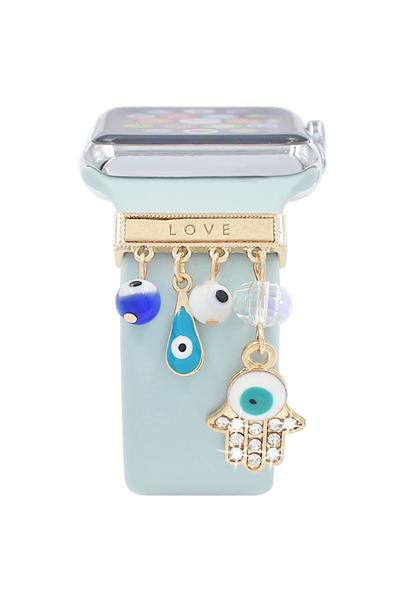 göz Süslü Apple Watch Uyumlu Charm Akıllı Saat Kordon Süsü