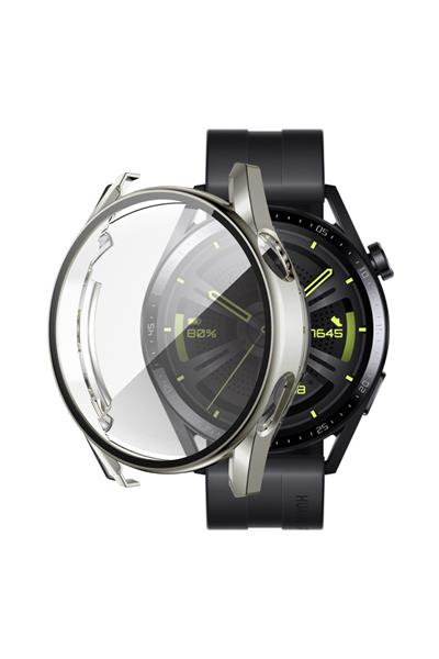 Huawei Watch Için Gt3 Pro 42mm Kasa Ve Ekran Koruyucu 360 Tam Koruma Kapak