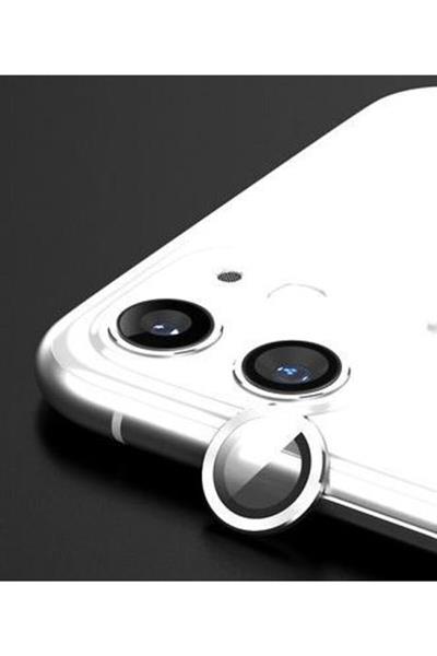 Iphone 11 Uyumlu Alüminyum Alaşım 3d Kamera Lens Koruyucu Gumuş