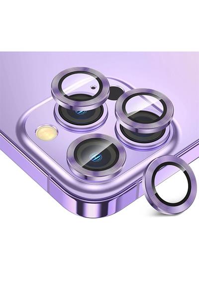 Iphone 12 Pro Max Kamera Lensi Mercek Lensi Koruyucu Lila 3 Adet