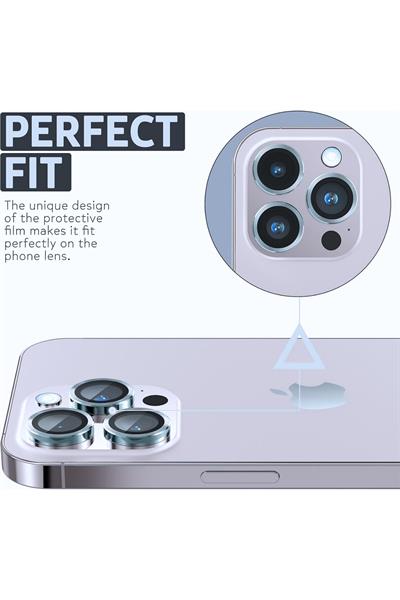 Iphone 12ProMax Uyumlu Alüminyum Alaşım 3d Kamera Lens Koruyucu