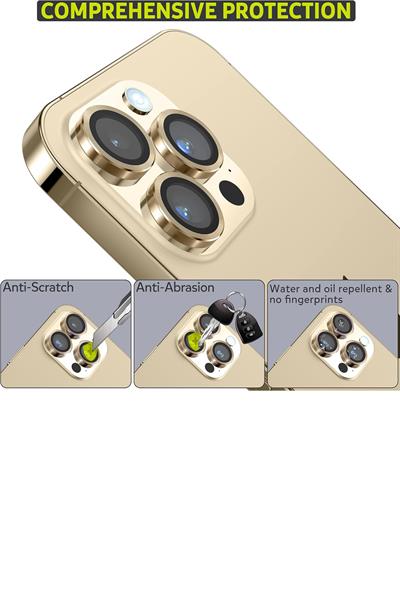 Iphone 12ProMax Uyumlu Alüminyum Alaşım 3d Kamera Lens Koruyucu