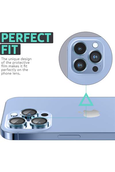 Iphone 12ProMax Uyumlu Alüminyum Alaşım 3d Kamera Lens Koruyucu