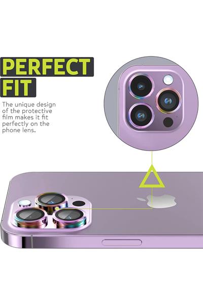 Iphone 12ProMax Uyumlu Alüminyum Alaşım 3d Kamera Lens Koruyucu