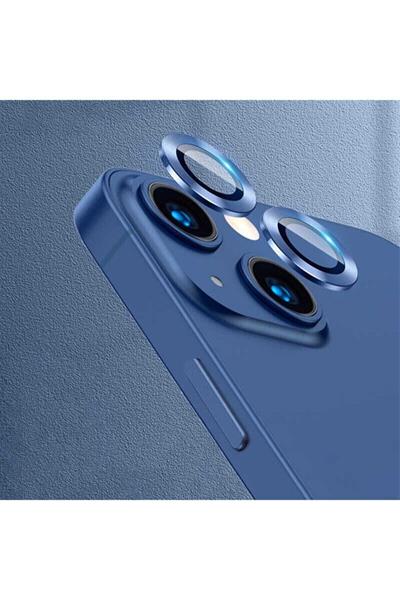 Iphone 13 Kamera Lensi Koruyucu Mercek Lens 13 Mini Uyumlu Lacivert