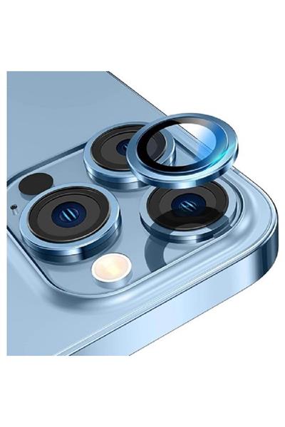 Iphone 13 Pro Max Kamera Lens Koruyucu Mercek Lens 13 Pro Uyumlu Sierra Blue