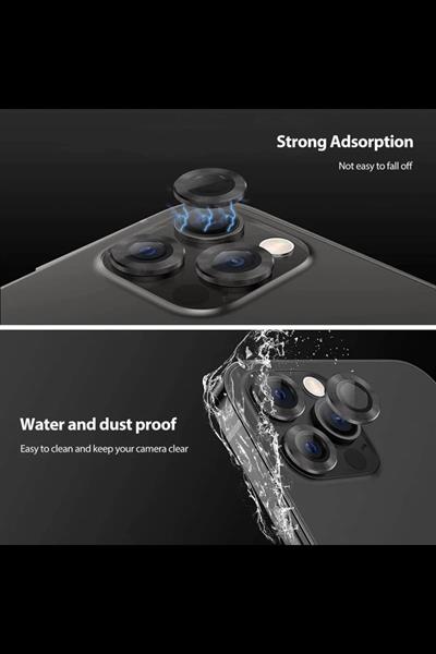 Iphone 13Pro/13ProMax Uyumlu Alüminyum Alaşım 3d Kamera Lens Koruyucu