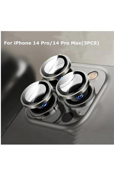 Iphone 14 Pro Max / 14 Pro Uyumlu Uzay Siyahı Kamera Lensi Koruyucu