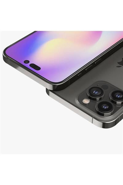 Iphone 14 Pro Max Uyumlu Anti Statik Tam Kapatan Tamperli Cam Ekran Koruyucu Kırılmaz Cam