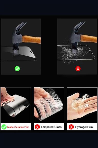 Iphone 14 Promax Uyumlu Tam Kaplayan Hayalet Seramik Ekran Koruyucu Kırılmaz Cam Filmi