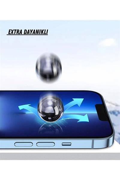Iphone 15 Pro Max Uyumlu Tam Kaplar Seramik Esnek Ekran Koruyucu Kırılmaz Cam