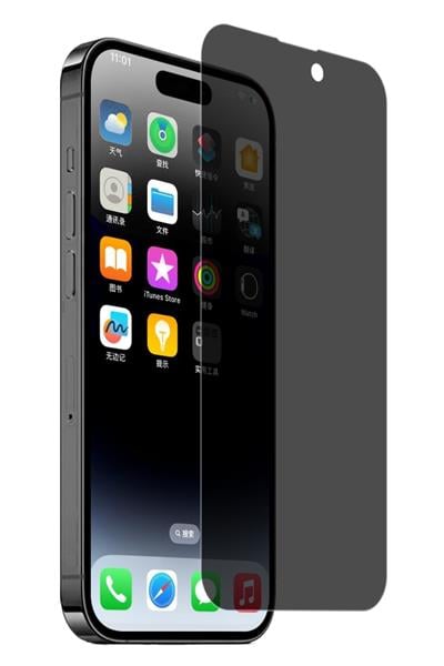 Iphone 15/15 Pro Uyumlu Tam Kaplayan Hayalet Seramik Ekran Koruyucu Kırılmaz Cam Filmi
