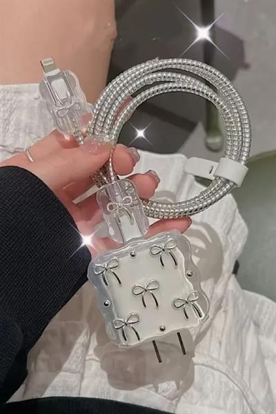 Iphone 18w/20w Uyumlu Şarj Kılıfı, Şarj Kablosu Örme Aparatı, Toparlayıcı, Kablo Koruyucu