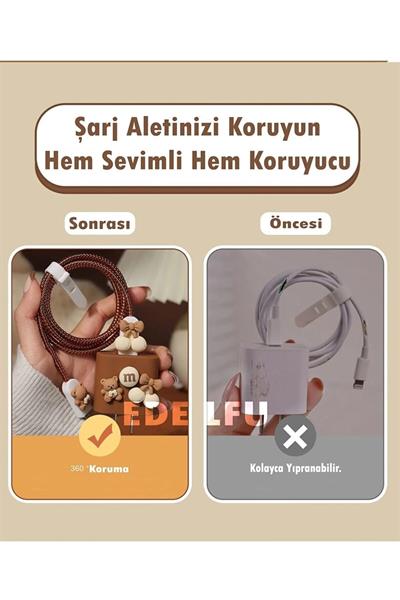 Iphone 18w/20w Uyumlu Şarj Kılıfı, Şarj Kablosu Örme Aparatı