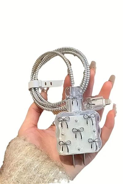 Iphone 18w/20w Uyumlu Şarj Kılıfı, Şarj Kablosu Örme Aparatı, Toparlayıcı, Kablo Koruyucu
