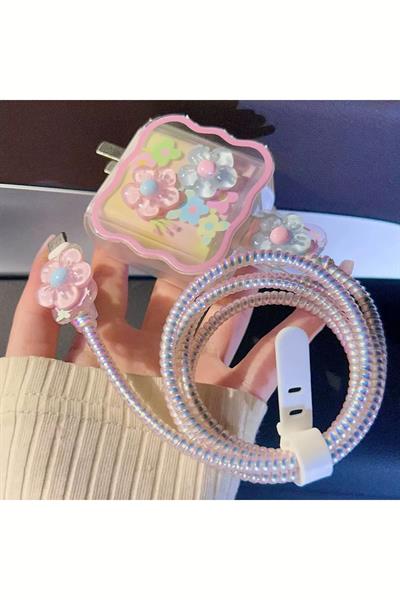Iphone 18w/20w Uyumlu Şarj Kılıfı, Şarj Kablosu Örme Aparatı, Toparlayıcı, Kablo Koruyucu