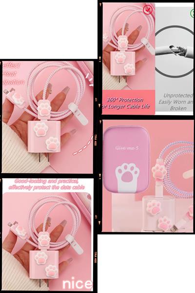 Iphone 18w/20w Uyumlu Şarj Kılıfı, Şarj Kablosu Örme Aparatı