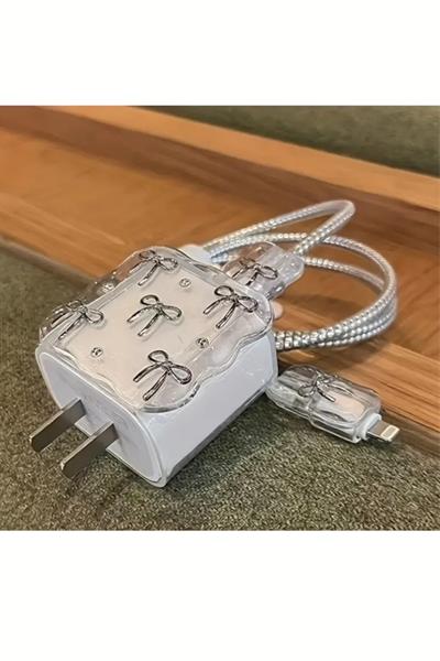 Iphone 18w/20w Uyumlu Şarj Kılıfı, Şarj Kablosu Örme Aparatı, Toparlayıcı, Kablo Koruyucu