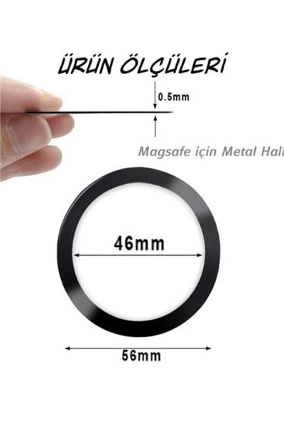 Power Metal Magsafe Halka Yüzük Ring Iphone 8ve Üstü Model Uyumlu Gümüş