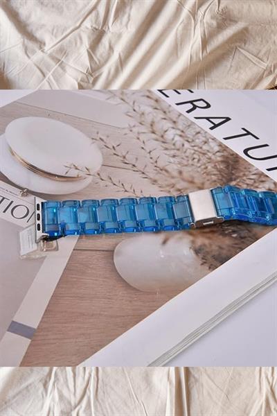 Apple Xiaomi Watch Seri 2/3/4/se/6/7/8/9/10/11 Uyumlu Paslanmaz Çelik Reçine Kordon